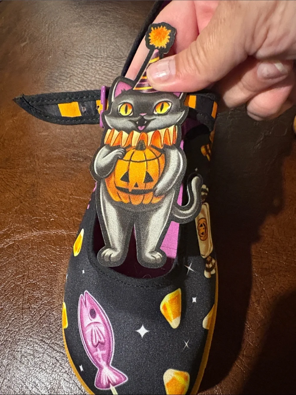 Black Halloween Cat Mary Jane women’s Shoes